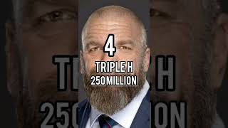 top five richest wrestlers [upl. by Rimhsak]