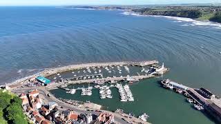 Scarborough Robin Hoods Bay amp Whitby by Drone 2024 [upl. by Nymrak]