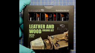 AK INTERACTIVE LEATHER amp WOOD OILS PAINTS SET OPEN BOX REVIEW [upl. by Boyse]