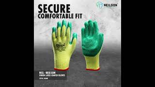 Neilson Green Latex Coated Gloves  Dubai  UAE [upl. by Oijres]