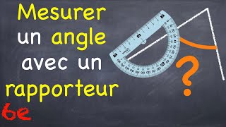 Mesurer un angle avec un rapporteur  6e [upl. by Tonia]