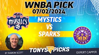 Washington Mystics vs LA Sparks 7224 WNBA Picks amp Predictions by Ramon Scott [upl. by Gnoz]