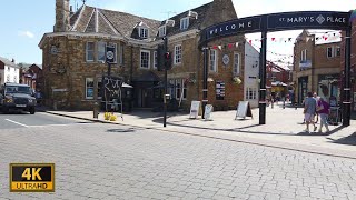 Lovely English Village Walk  Market Harborough Walk Tour Summer 4K [upl. by Llenrup]