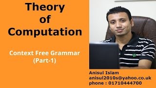 Theory of computation Bangla tutorial 74  Context Free Grammar Part1 [upl. by Eyla]