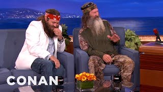 Duck Commanders Phil and Willie Robertson Interview  CONAN on TBS [upl. by Perot160]