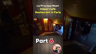 Le Procope Most Oldest Café Restaurant in Paris 3 [upl. by Nethsa]