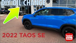 Oil change on a 2022 Volkswagen Taos and oil message reset [upl. by Adnilrem]