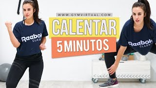 Calentar con 5 minutos de cardio  IDEAL PARA ANTES DE ENTRENAR [upl. by Sollows]