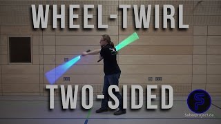 Radwirbel beidseitig  WheelTwirl twosided  Dual Lightsaber Trick [upl. by Ylam]