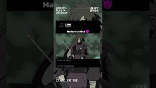 Madara Uchiha 😈🔥 anime naruto [upl. by Brnaba]