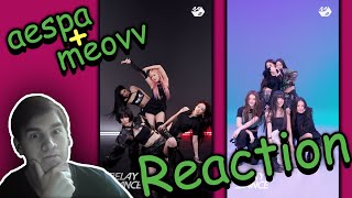 aespa quotWhiplashquot  MEOVV quotBODYquot Relay dance  Reaction  Реакция [upl. by Kern]