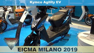 2020 Kymco Agility EV electric moped Walkaround EICMA 2019 Fiera Milano Rho [upl. by Adnana]