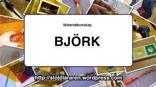 Materialkunskap Björk [upl. by Gerry]