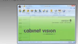 Cabinet Vision Version 8 Job Properties Layout Materials and Parts [upl. by Redd]