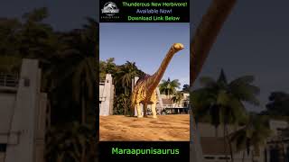 THUNDEROUS New Herbivore  Maraapunisaurus  Download Link Included  JWE Mods  shorts [upl. by Clareta586]