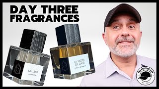 DAY THREE FRAGRANCES Review  La Tacita De Cafe Midnight Whisper Say Less Ambar Dominicano  GVWY [upl. by Westbrook656]