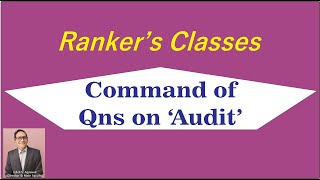 Command of Qns on Auditwwwrankersclassesin 9818464467 for any course enquiry [upl. by Anirtac289]