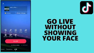 How to Go Live On Tiktok Without Showing Your Face Easiest 2023 [upl. by Ynavoj]