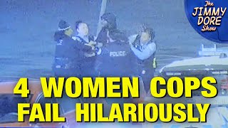 FOUR LADY COPS Try Arresting Shoplifter [upl. by Woodhouse]