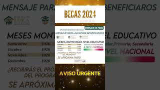 📌💵¿Recibirás el siguiente pago de 4 meses de la Beca Benito Juárez Atento a la fecha oficial [upl. by Chessy]