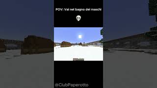 POV Vai nel bagno dei maschi 💀 meme minecraft shorts short [upl. by Alidis]