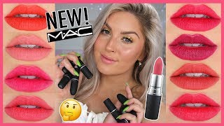 NEW ✨ MAC Powder Kiss Lipsticks 💸 Full Collection Lip Swatches [upl. by Vinia]