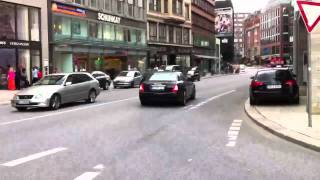 LOUD Maserati Quattroporte Sport GTS take off in Hamburg [upl. by Bryna]