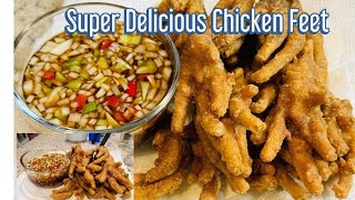 How to make Delicious Fried Chicken Feet filipinodish [upl. by Kra]