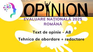 Text de opinie ✒️Textsuport nonliterar ✒️Evaluare nationala 2025 romana [upl. by Marduk]