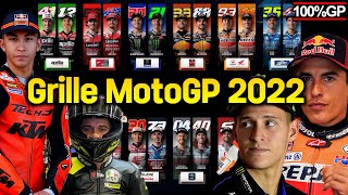 La GRILLE 2022 du MotoGP  Transferts Contrats [upl. by Annayrb]