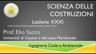 Scienza delle Costruzioni lezione31 [upl. by Atinram]