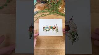 Painting the Fairy Witch’s Shelf watercolor watercolorpainting [upl. by Recor845]