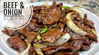 Beef And Onion Stir Fry ｜Tender And Juicy Beef [upl. by Albina562]