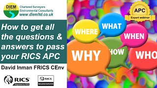 How to get all the questions amp answers to pass your RICS APC [upl. by Gabbi]