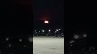 The fire moon rises lol michigan subscribe moonrise [upl. by Aneed]