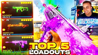 TOP 5 NEW META LOADOUTS in Warzone Rebirth Island Best Class Setups [upl. by Ardnwahsal]