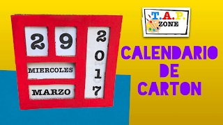 Como hacer un calendario  TAP ZONE [upl. by Edison526]