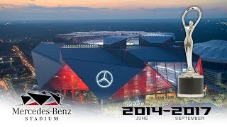 Official Atlanta Falcons MercedesBenz Stadium Construction TimeLapse [upl. by Dlaregztif954]