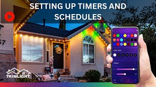 How do I set up timers and schedules with Trimlight Edge [upl. by Rey424]