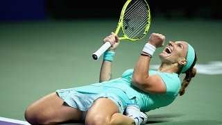 Svetlana Kuznetsova vs Karolina Pliskova  2016 WTA Finals Singapore Highlights [upl. by Oettam]