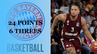 Carsen Edwards Highlights 24 Pts 6 threes vs Bonn 2425 Season [upl. by Cinelli861]