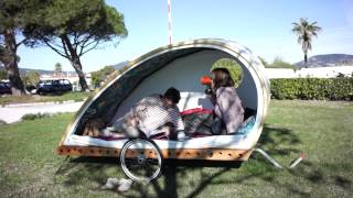 Foldavan lightweight folding bicycle caravan [upl. by Weldon]