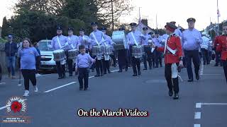 Ballycraigy Sons of Ulster  Crown Defenders Cloughmills Band Parade 2024 [upl. by Darken386]