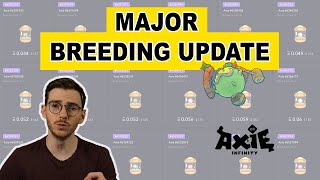 Axie Infinity Update  New Breeding Costs  Is SLP fixed Sept 2021 [upl. by Lurie]