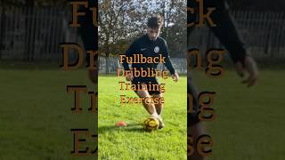 Football Fullback Dribbling Training Exercise football training trending [upl. by Aitak851]