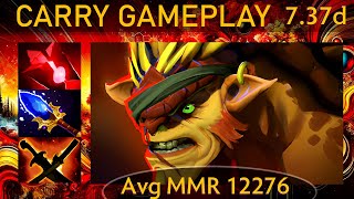 ⭐ 737d Bristleback KAD  19 KP  63 Carry Gameplay  Dota 2 Top MMR [upl. by Nnaihs541]