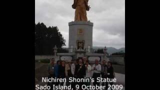 Nichiren Shonins Statue Sado Island Japan [upl. by Hamel]