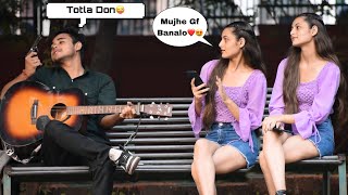 TotlaतोतलाDon Singing Hindi Songs Mashup With Twist In Public Girl Reaction Prank Video Jhopdi K [upl. by Reinar]