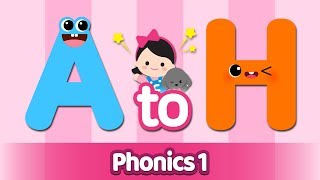 Learn A to H l Phonics song [upl. by Brandes104]