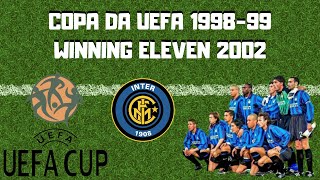 WINNING ELEVEN 2002 PS1  Copa da UEFA 199899 com a Internazionale [upl. by Blankenship912]